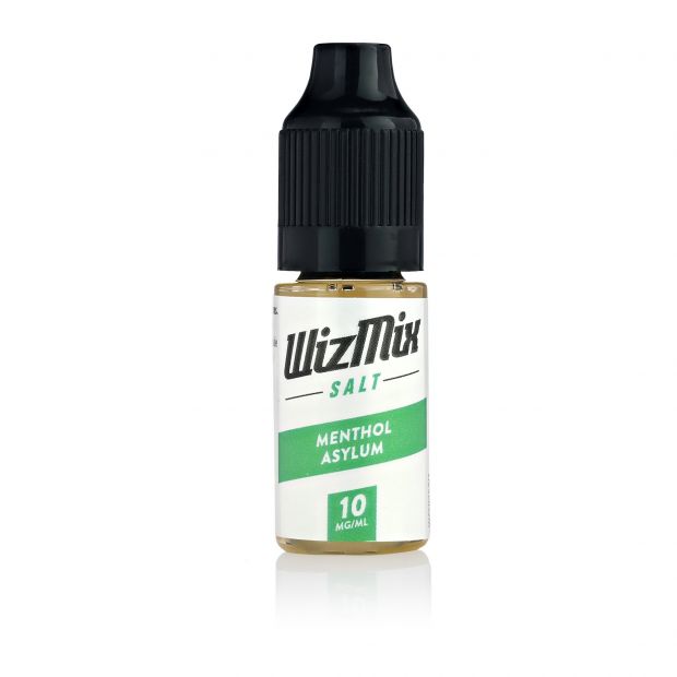 WizMix Salt Menthol Asylum 10ml Nic Salt E-Liquid